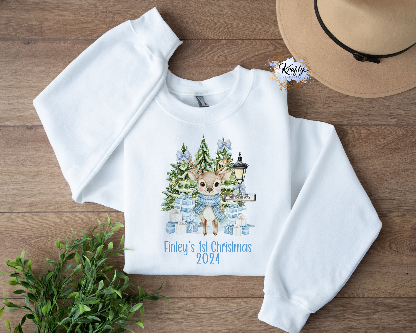Christmas Sweatshirts - 3 Reindeers Designs