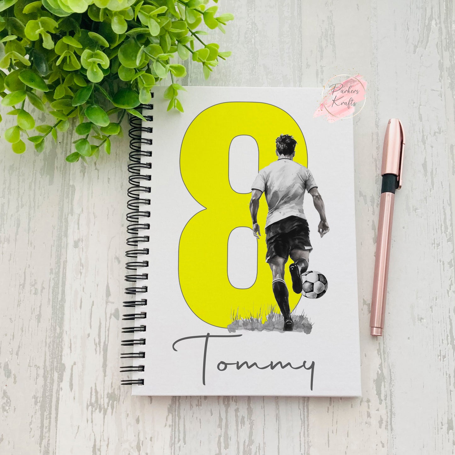 Personalised Football Notebooks