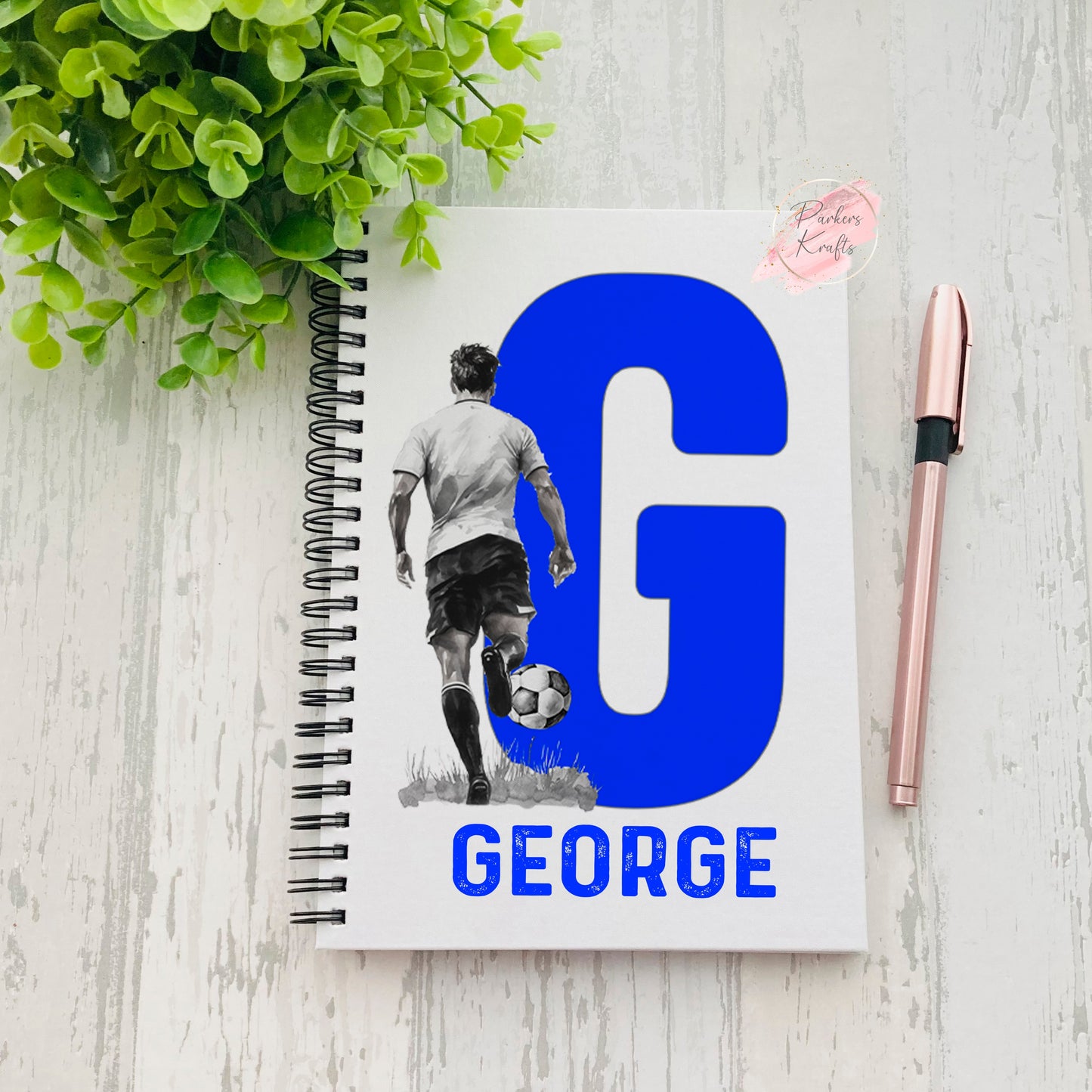 Personalised Football Notebooks