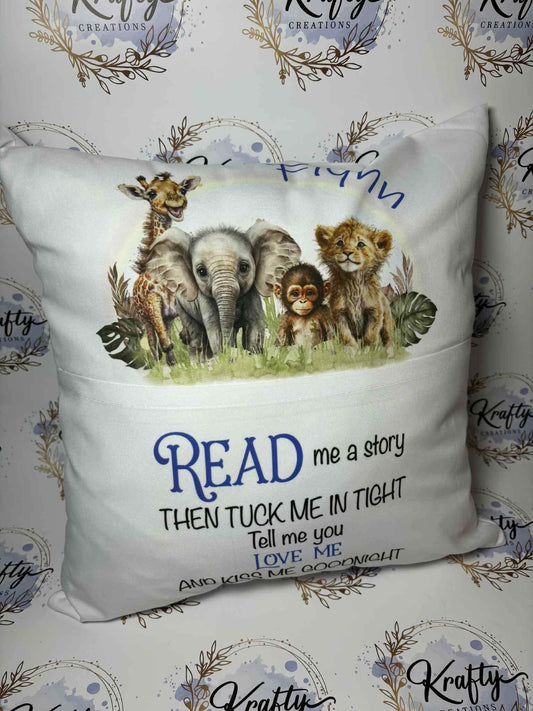 Book Cushion - Safari Reinbow