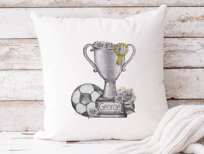 Personalised Trophy Football Cushions