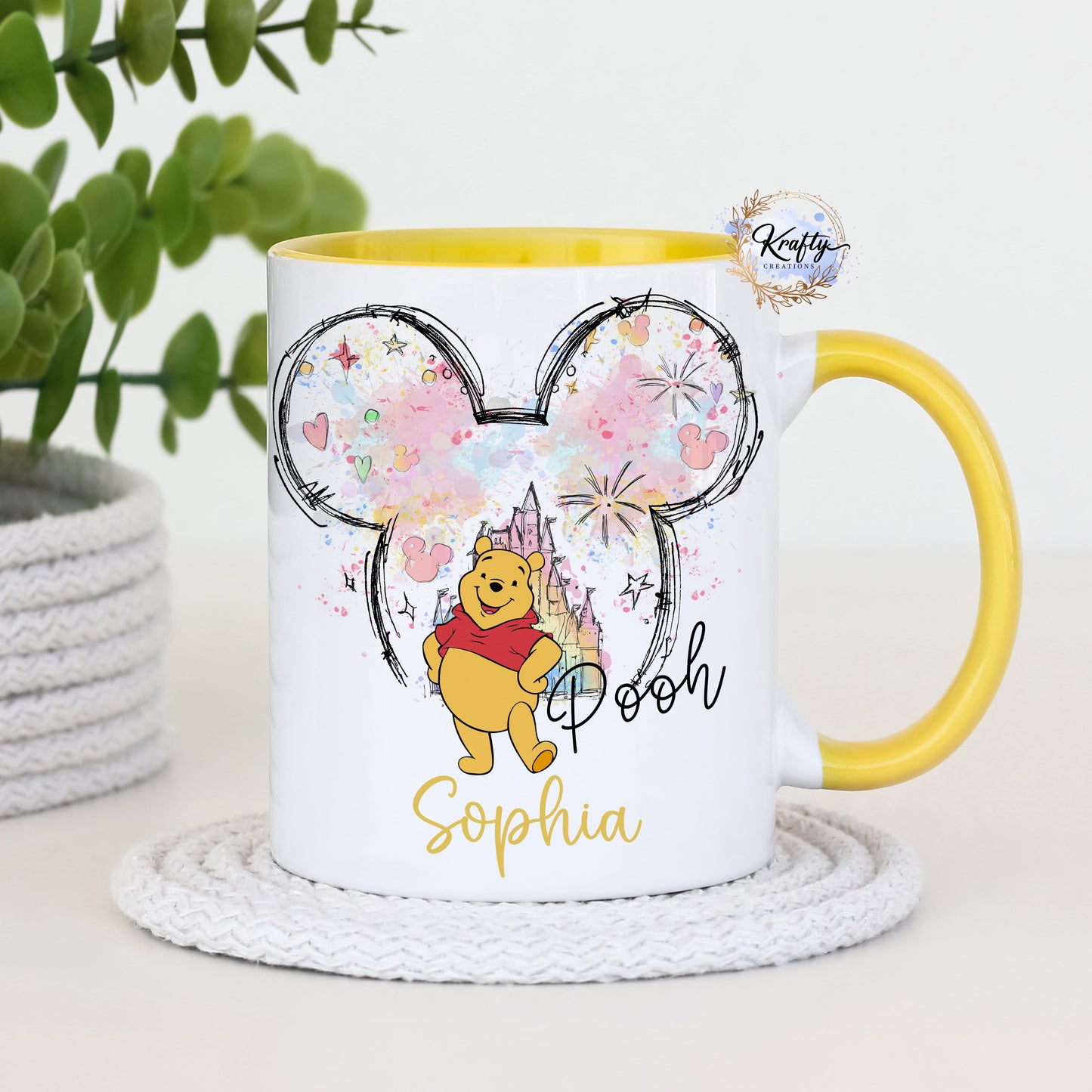 Winnie the Pooh character mugs