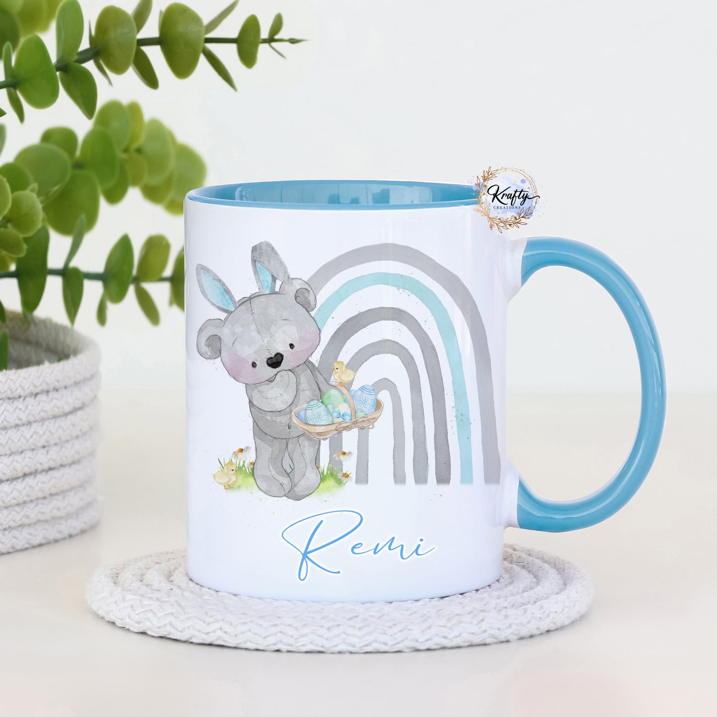 Easter Bunny Mugs - Rainbows