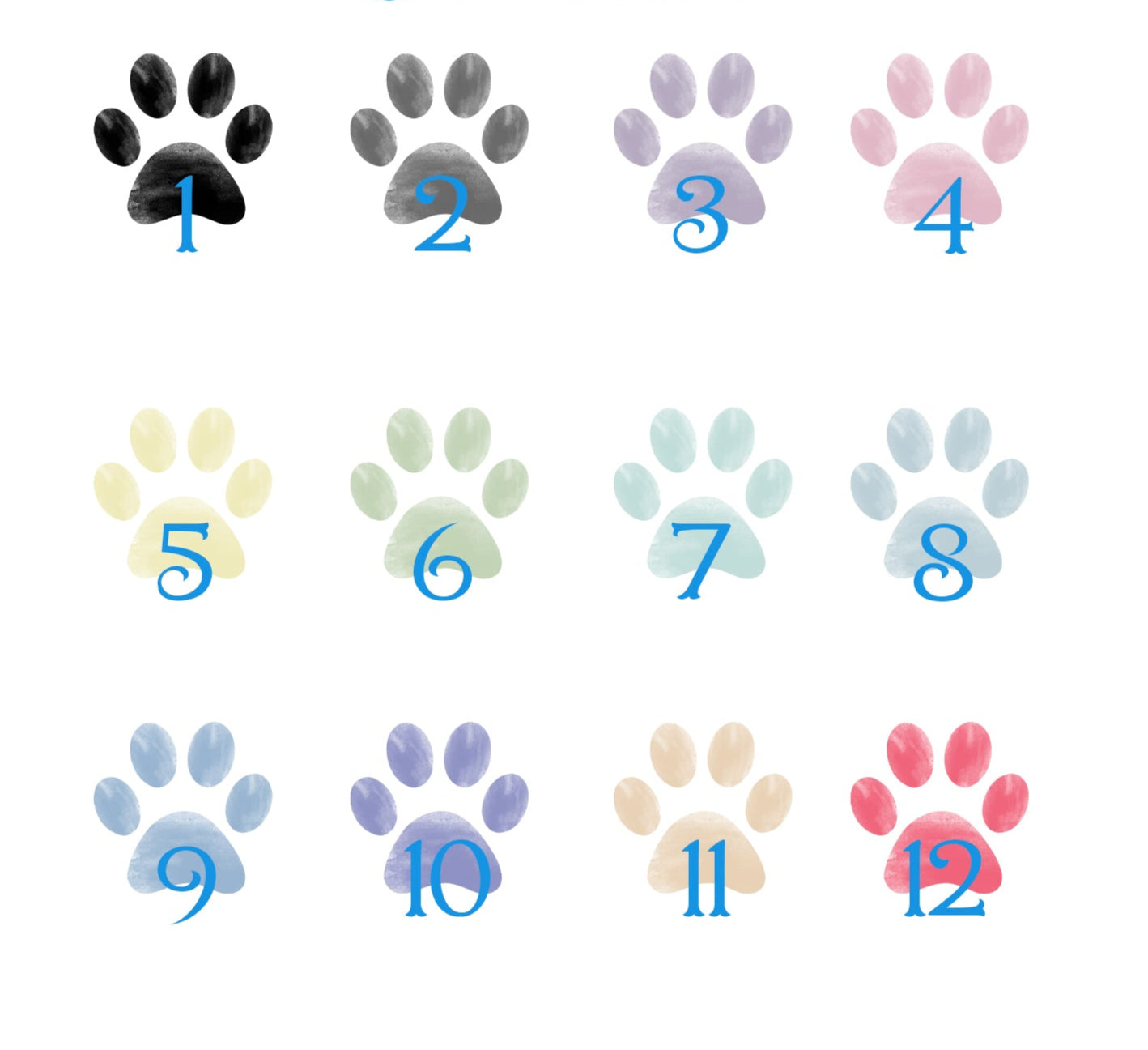 Paw Print Mugs