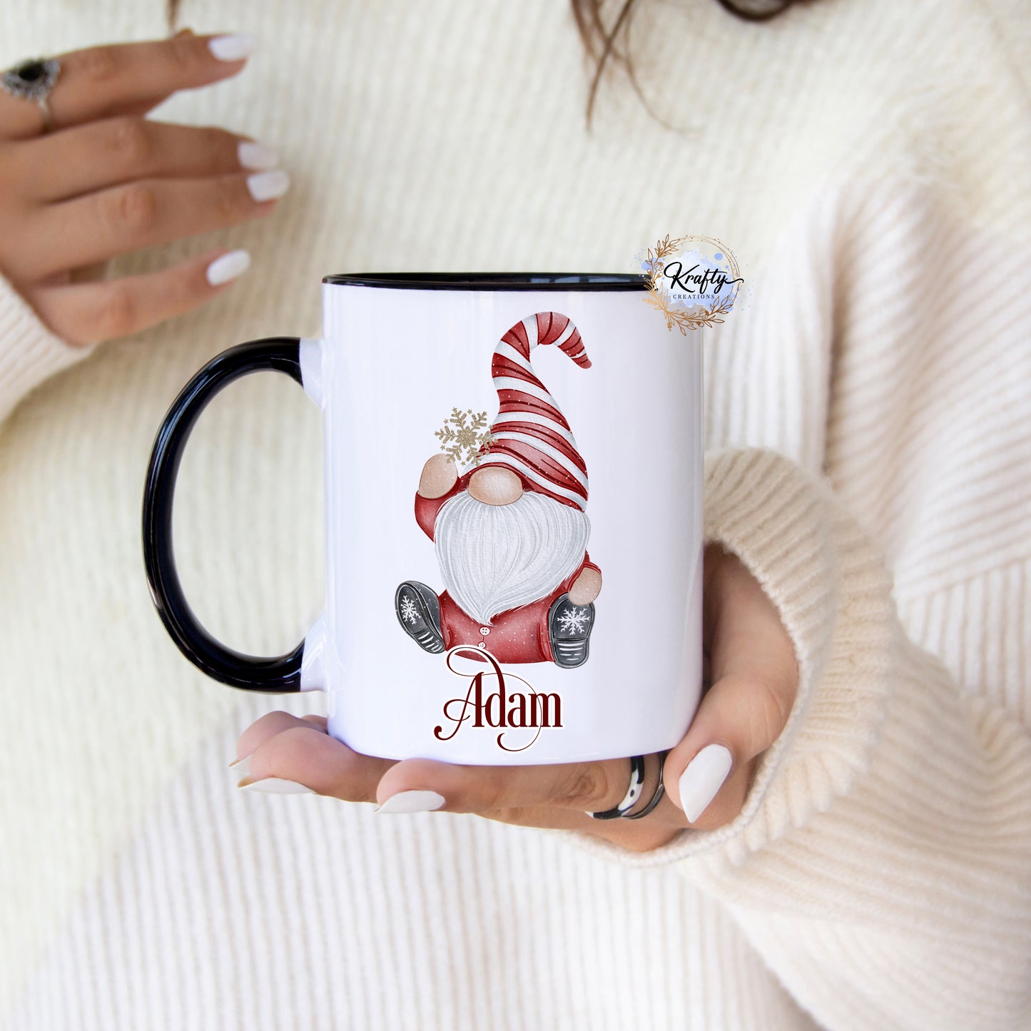 Personalised Gonk Mugs - Red