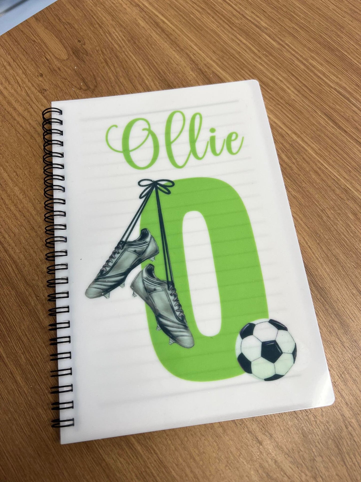 Personalised Football Initial Notebooks