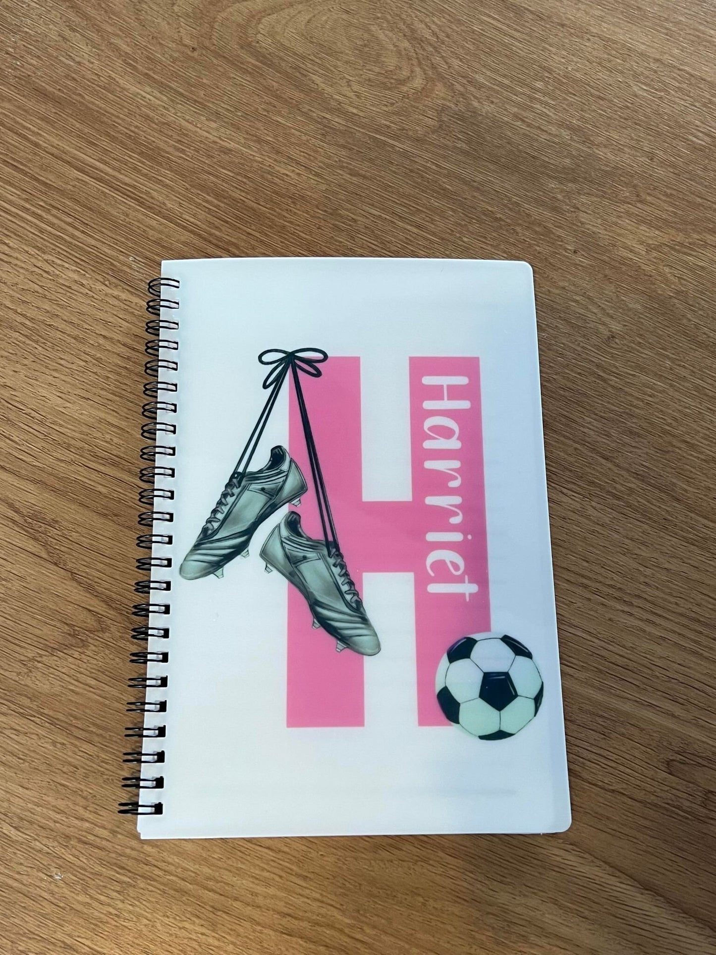 Personalised Football Initial Notebooks