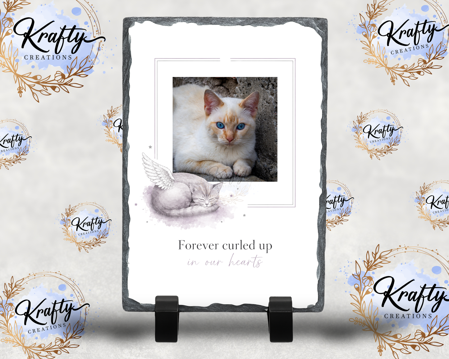 Memorial Pet Photo Slates - 12x22cm