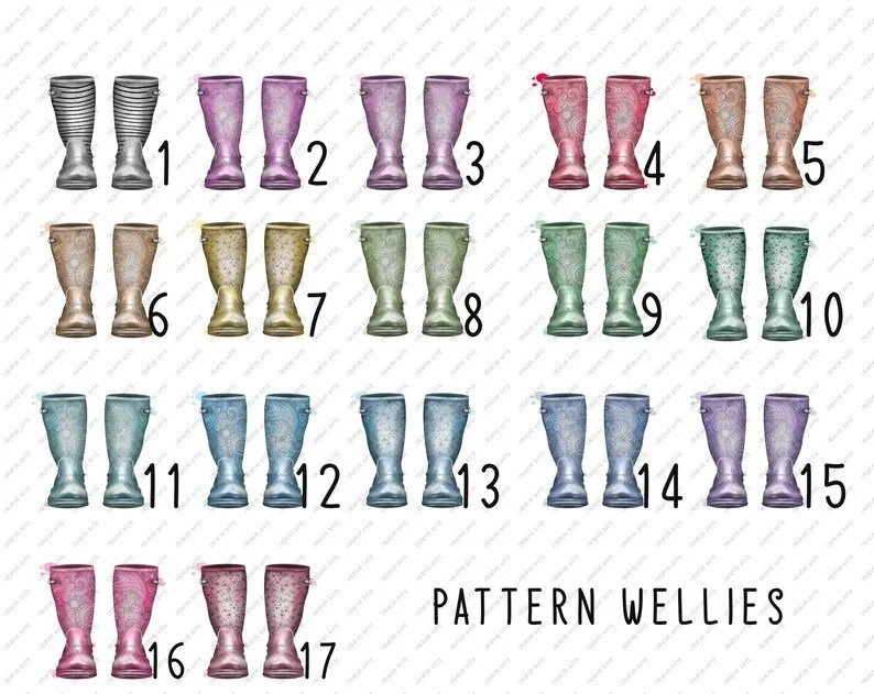 Personalised Photo Led Frame - Wellies