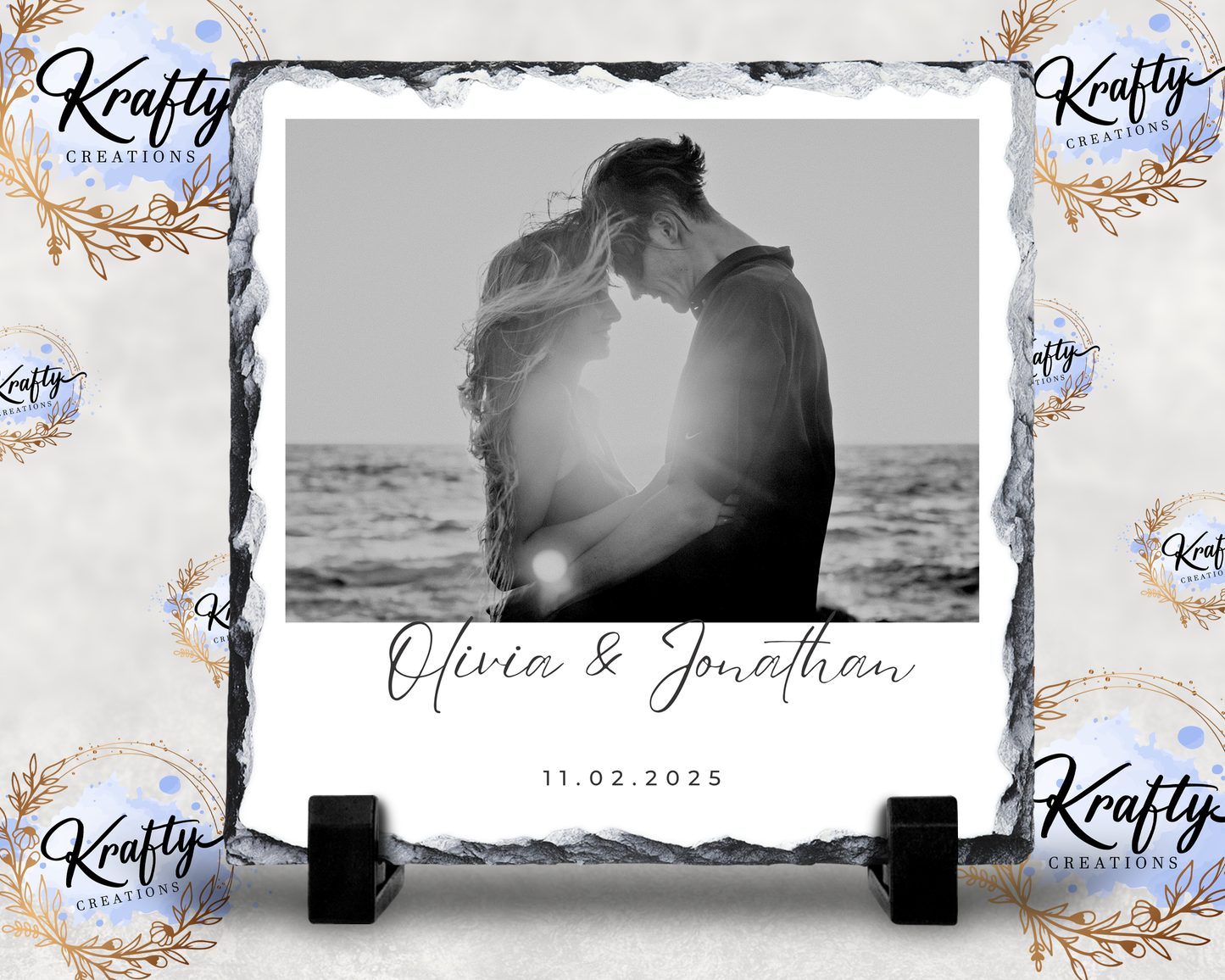 Couples Photo Slates - 20x20cm