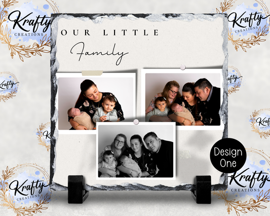 Our Family Photo Slates - 20x20cm