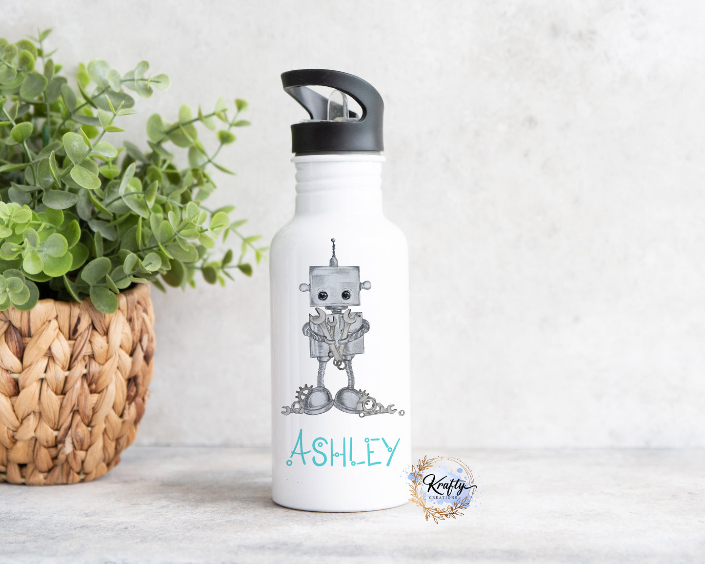 Robot Water Bottle