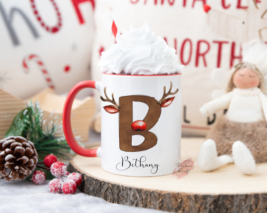 Reindeer Alphabet Mugs