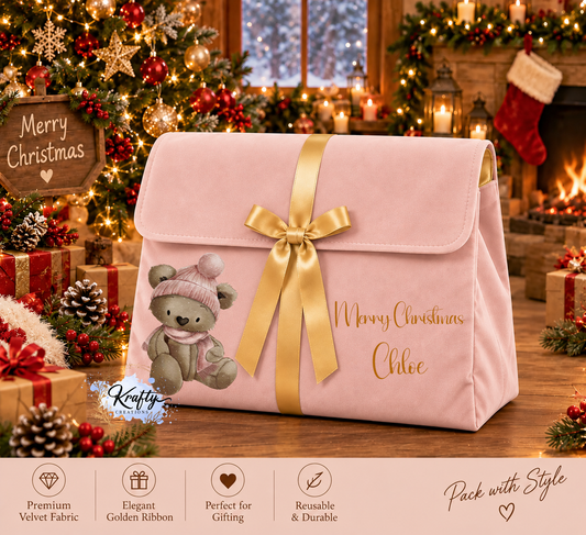 Velvet Deep Christmas Bags - 6 Designs