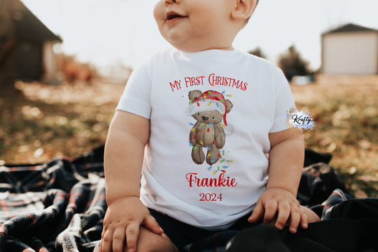 First Christmas T-Shirt Santa Bear