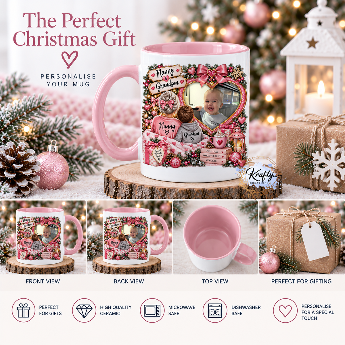 Christmas Mug - Photo in heart