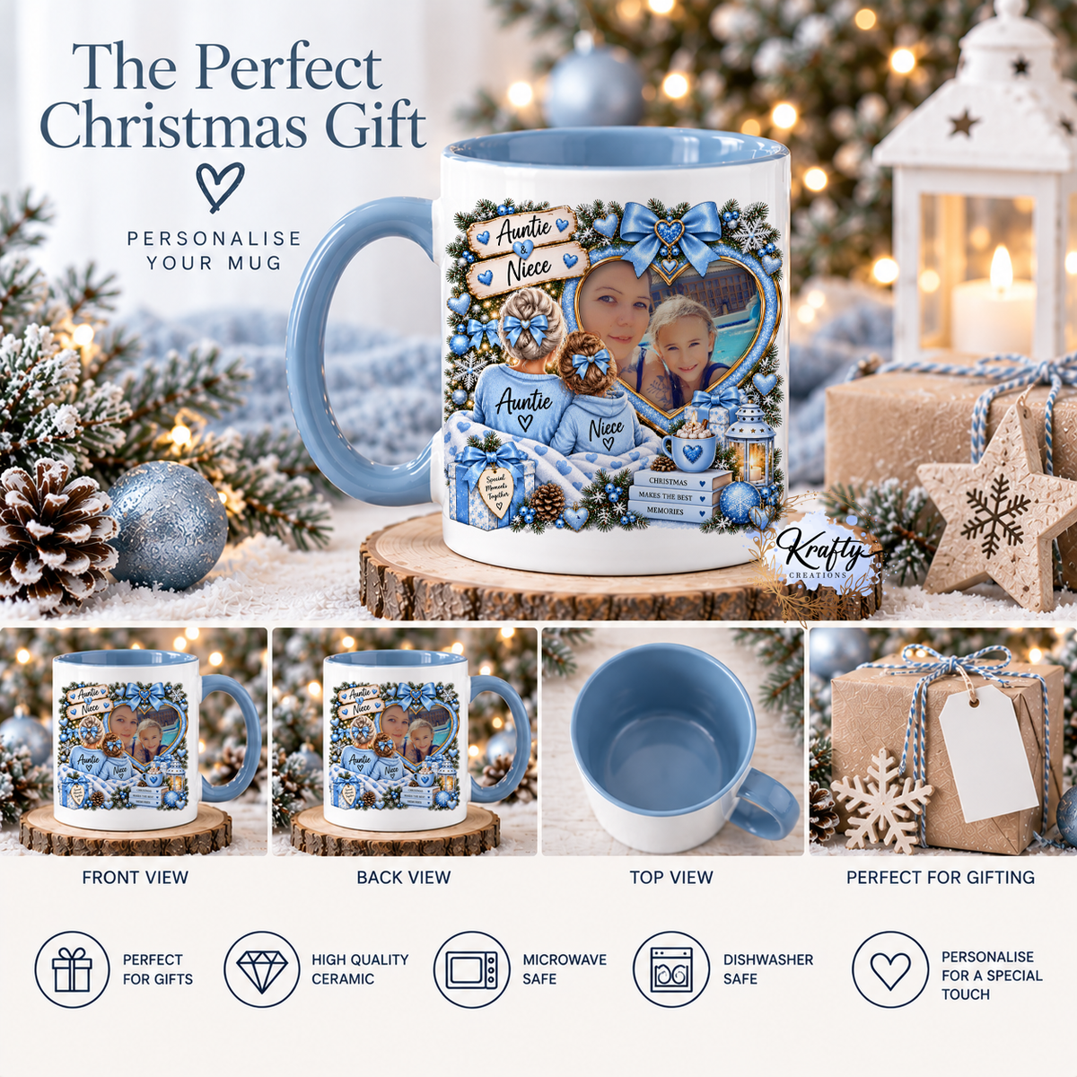 Christmas Mug - Photo in heart