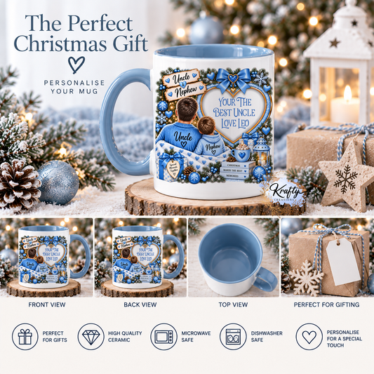 Christmas Mug - Text in Heart