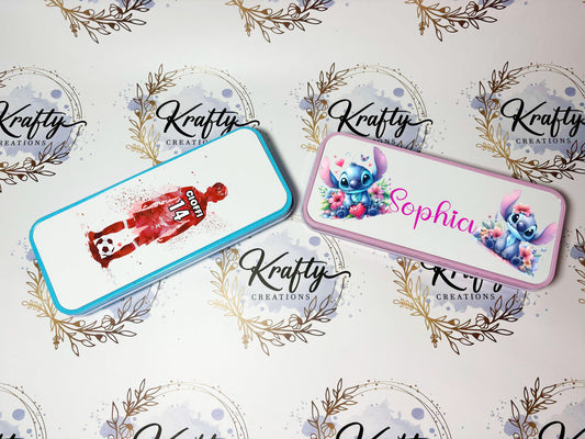 Personalised Pencil Tins - Stock to clear!