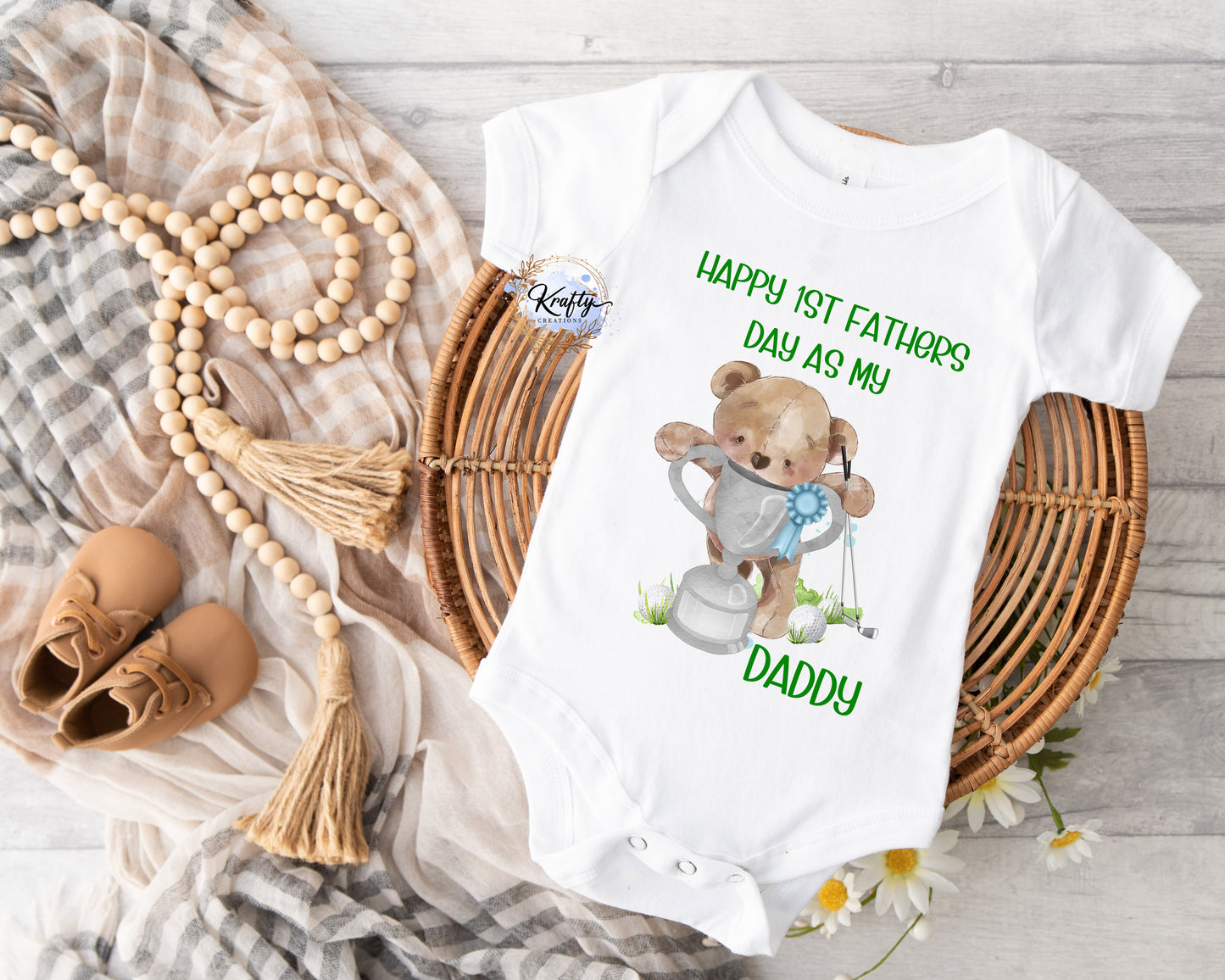 Father's Day Vest / Sleepsuits - Bears Trophies