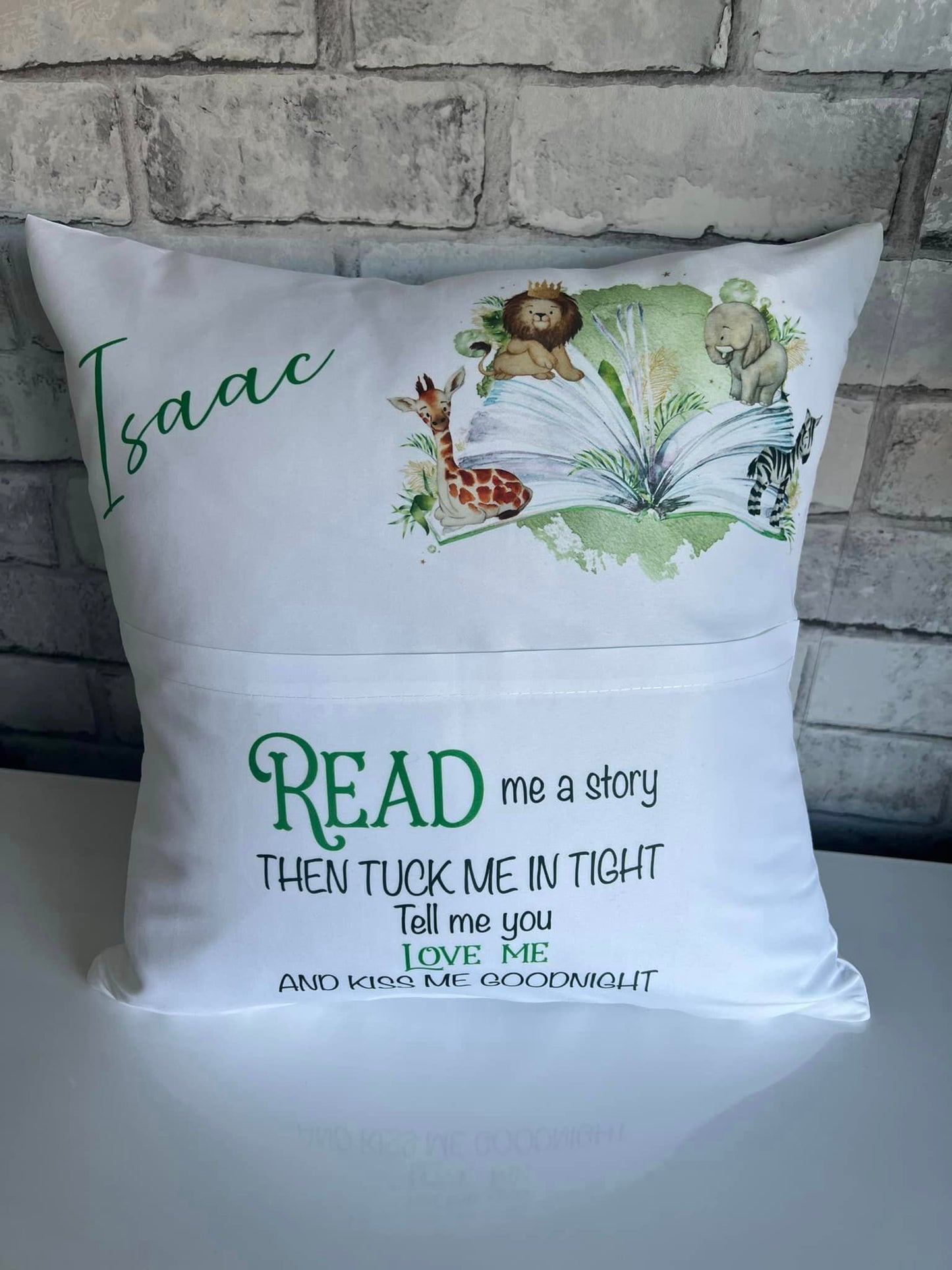 Personalised Safari Pocket Cushions