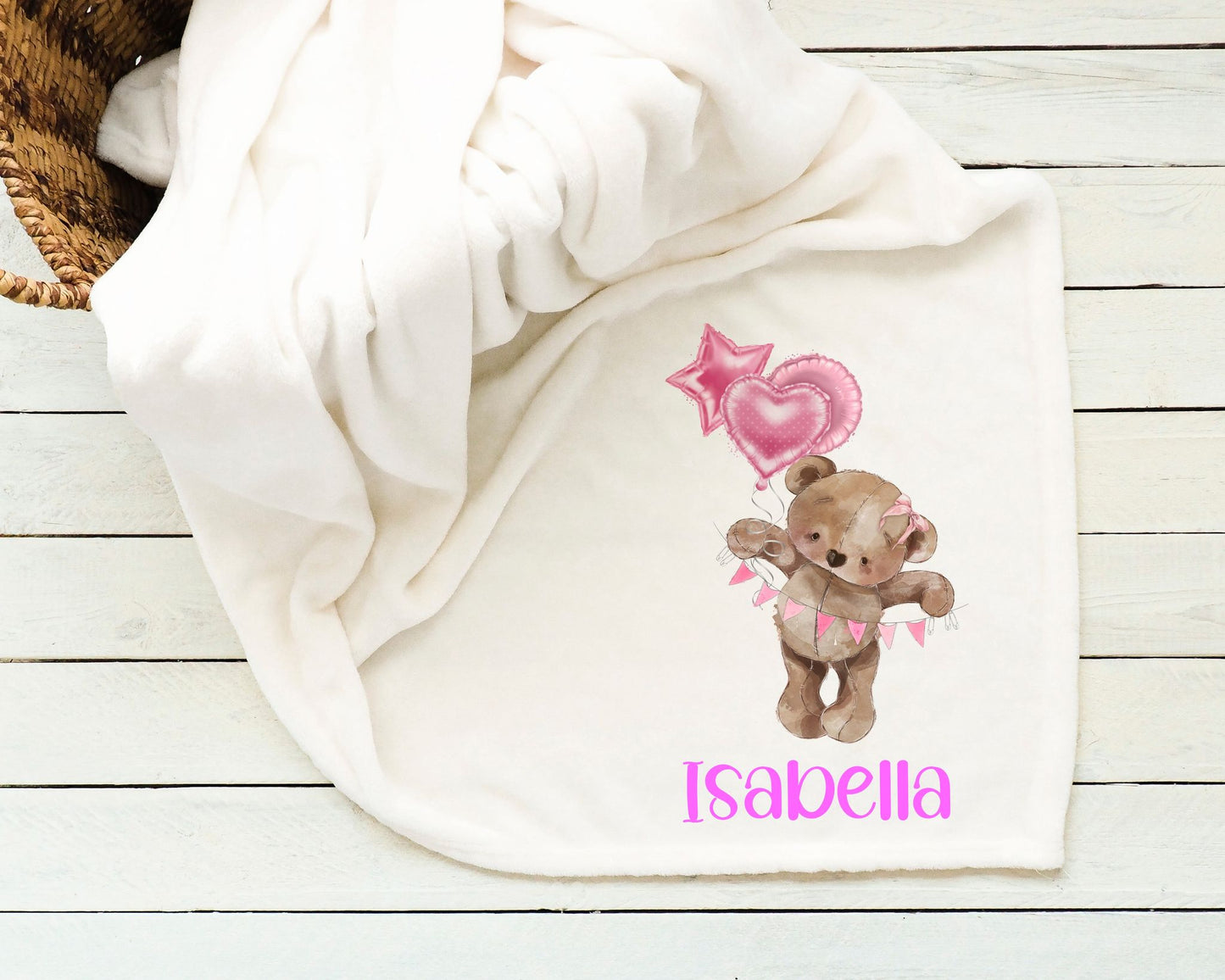 Personalised Teddy Bear Blanket