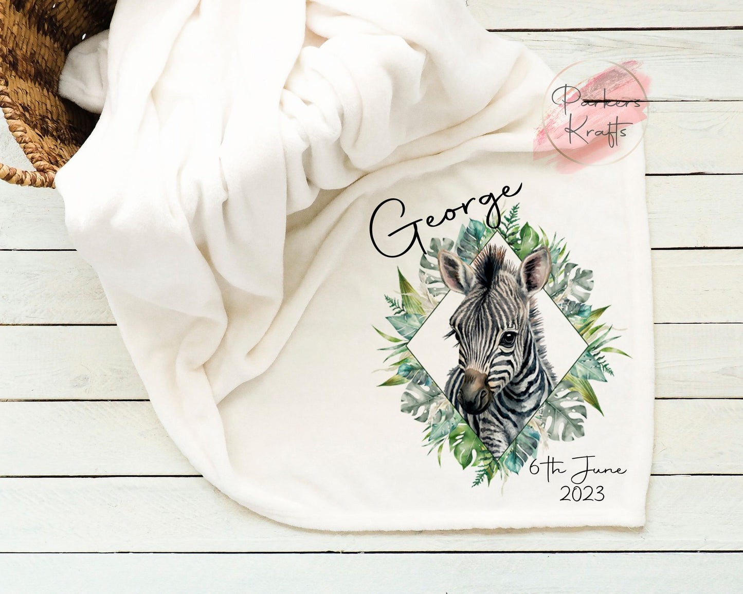 Personalised Safari Blanket