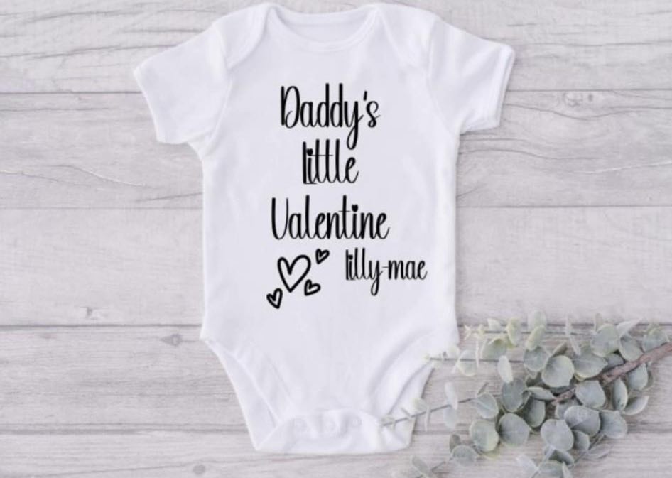 Personalised Valentines Baby Vest