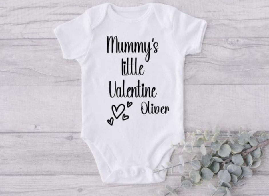 Personalised Valentines Baby Vest