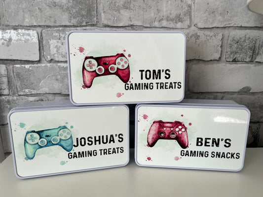 Personalised Gaming Sweet Tins