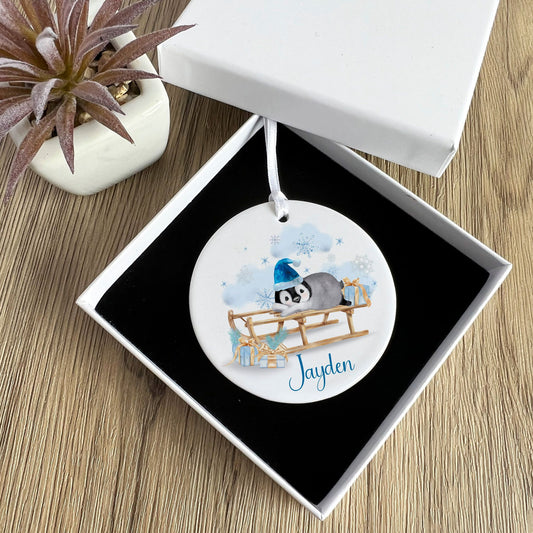 Personalised Penguin Baubles