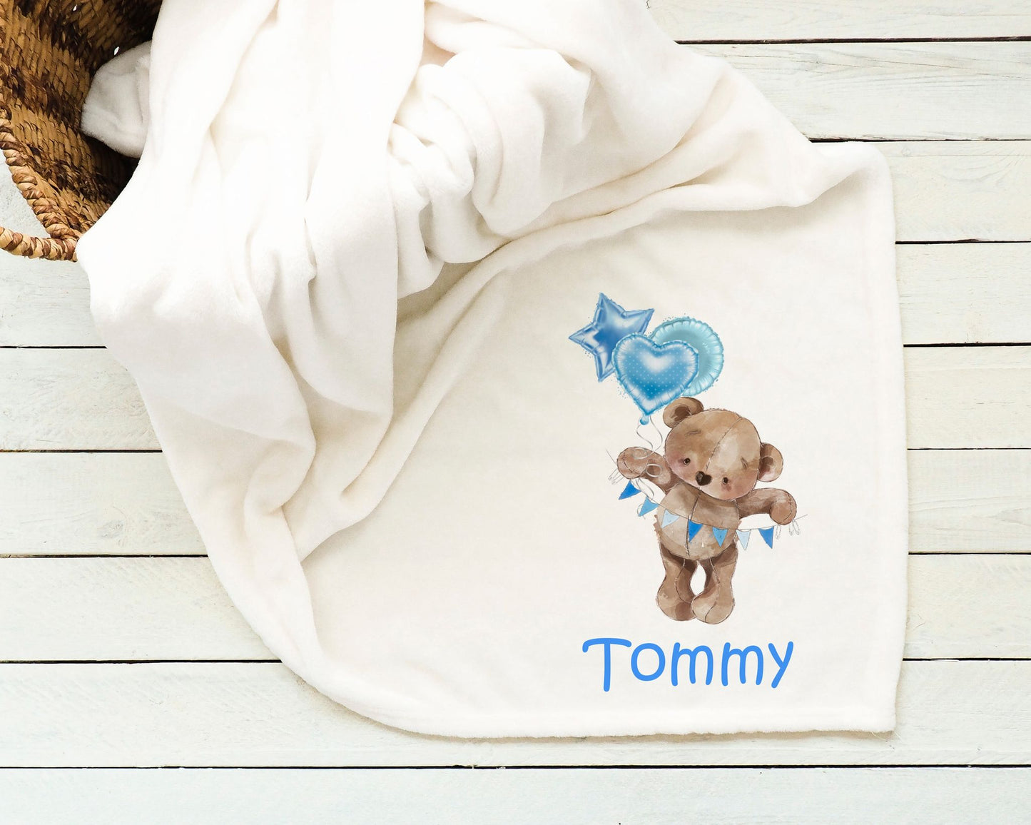 Personalised Teddy Bear Blanket