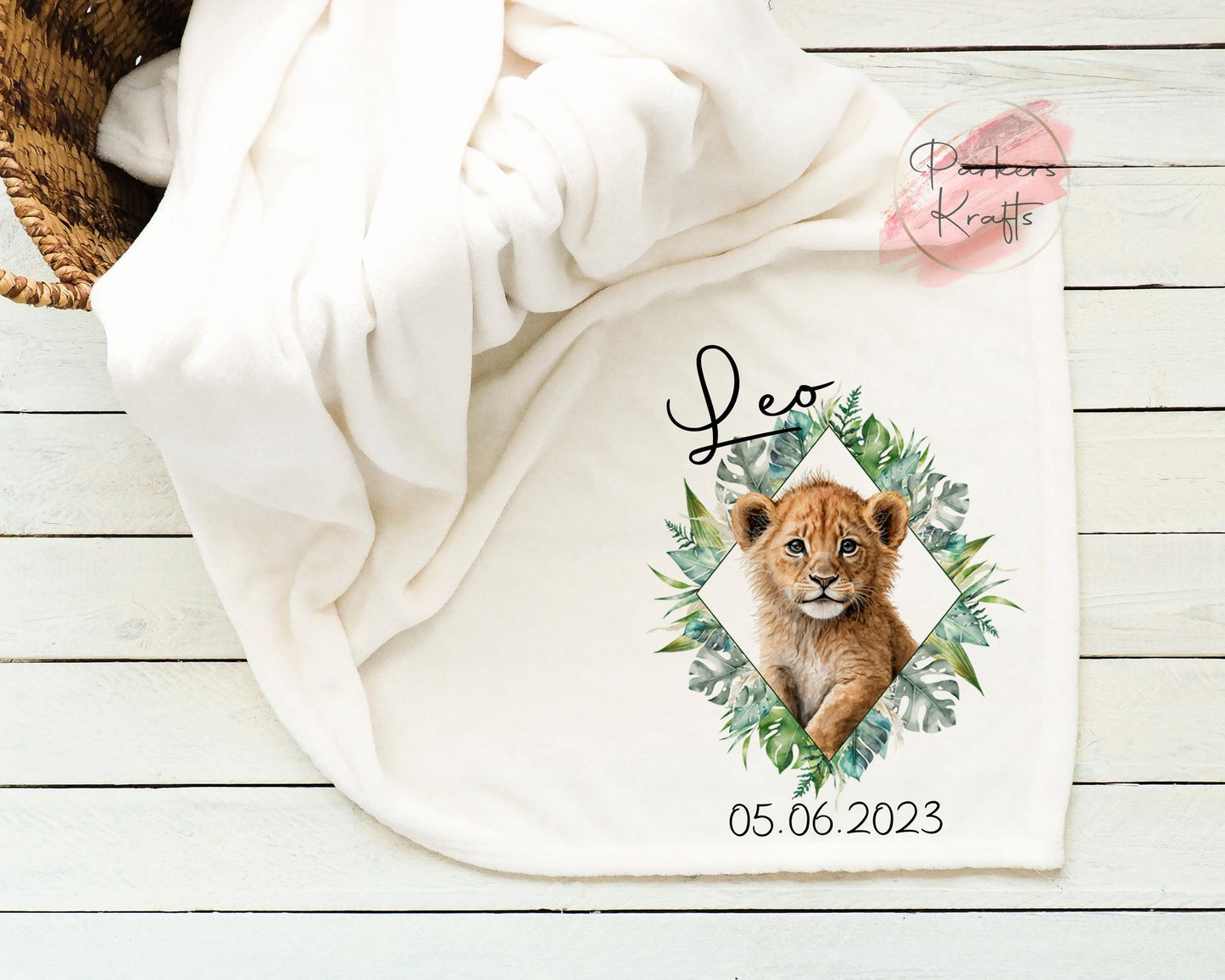 Personalised Safari Blanket