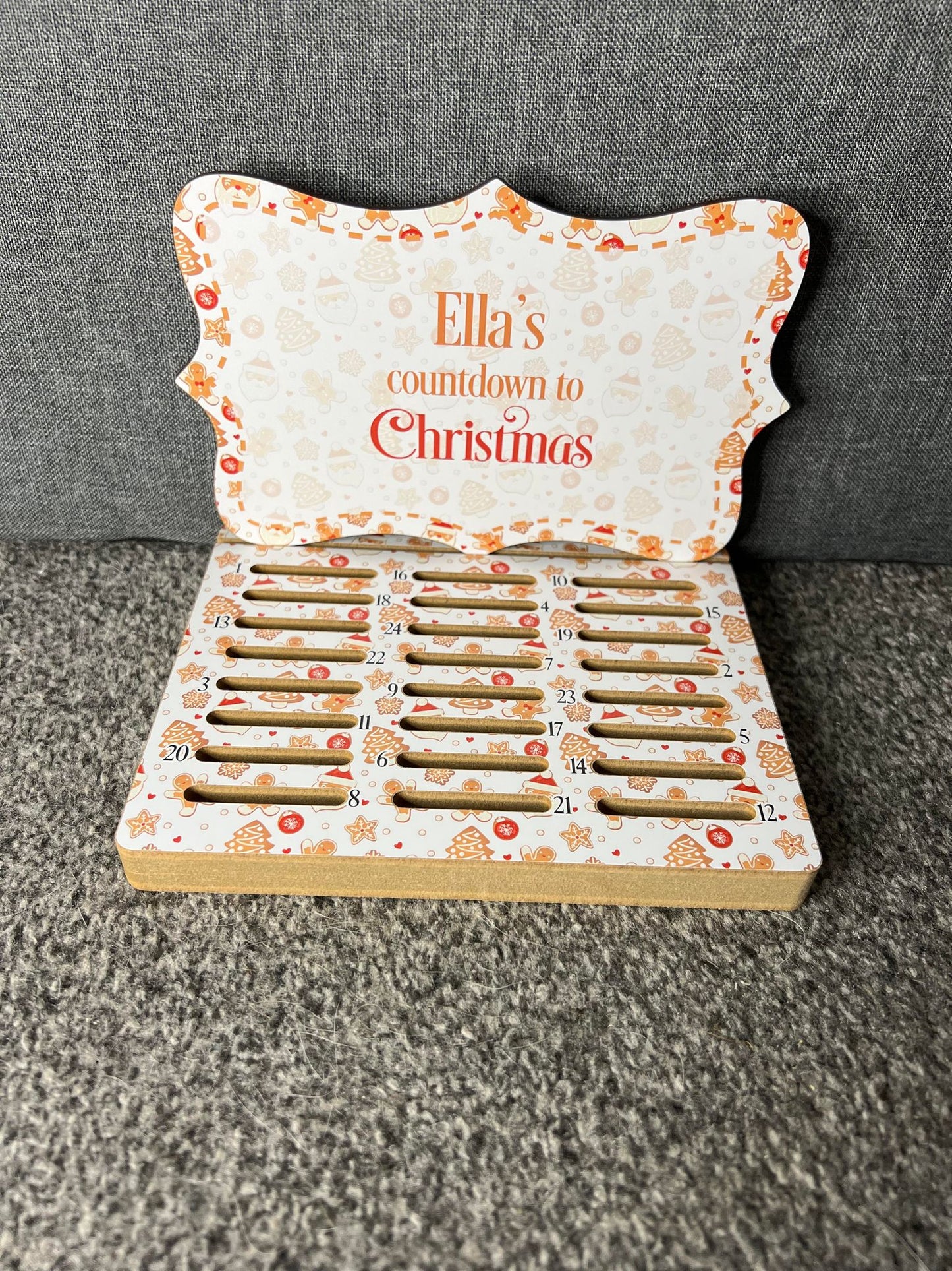 Personalised Chocolate Countdown Advent Calendars - Coins or Kinder