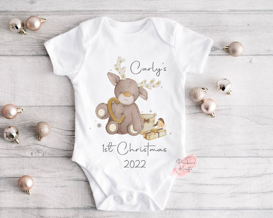 Personalised Christmas Baby Vests