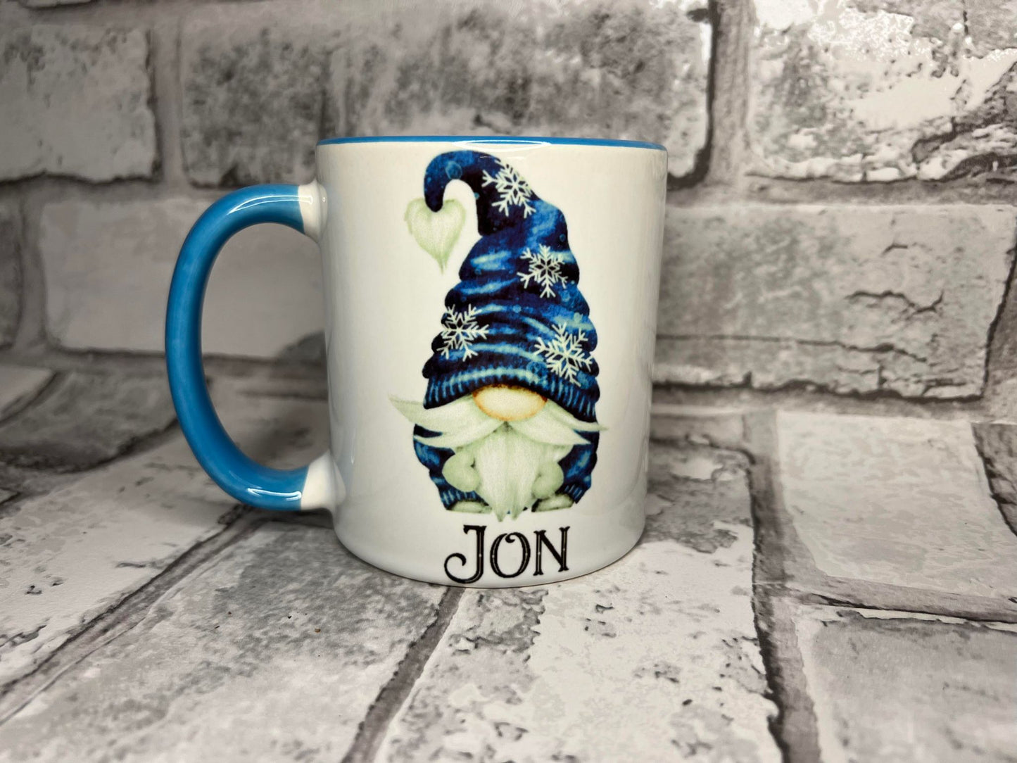 Personalised Blue Gonk Mugs