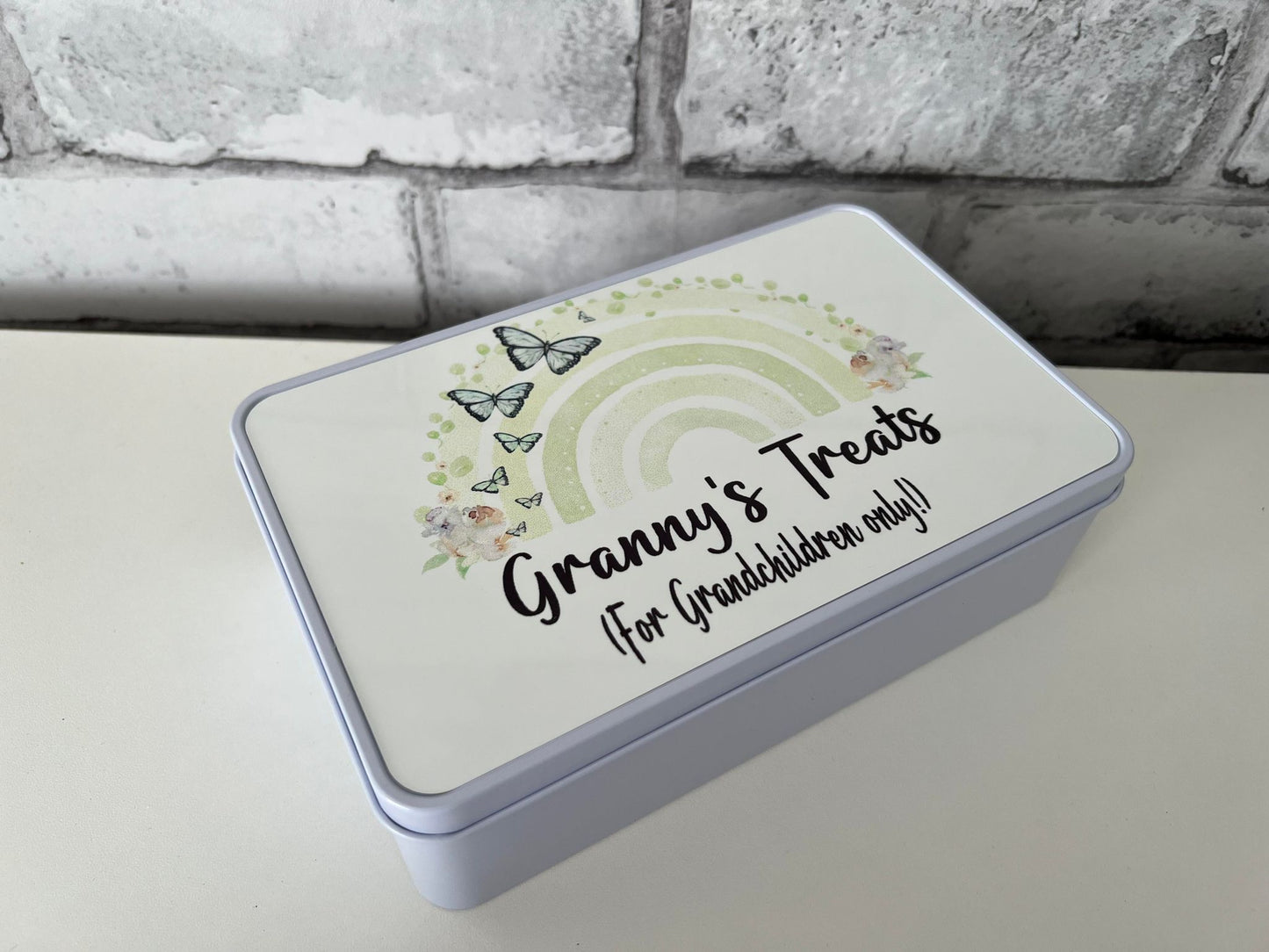 Personalised Butterfly Rainbow Treat Tin