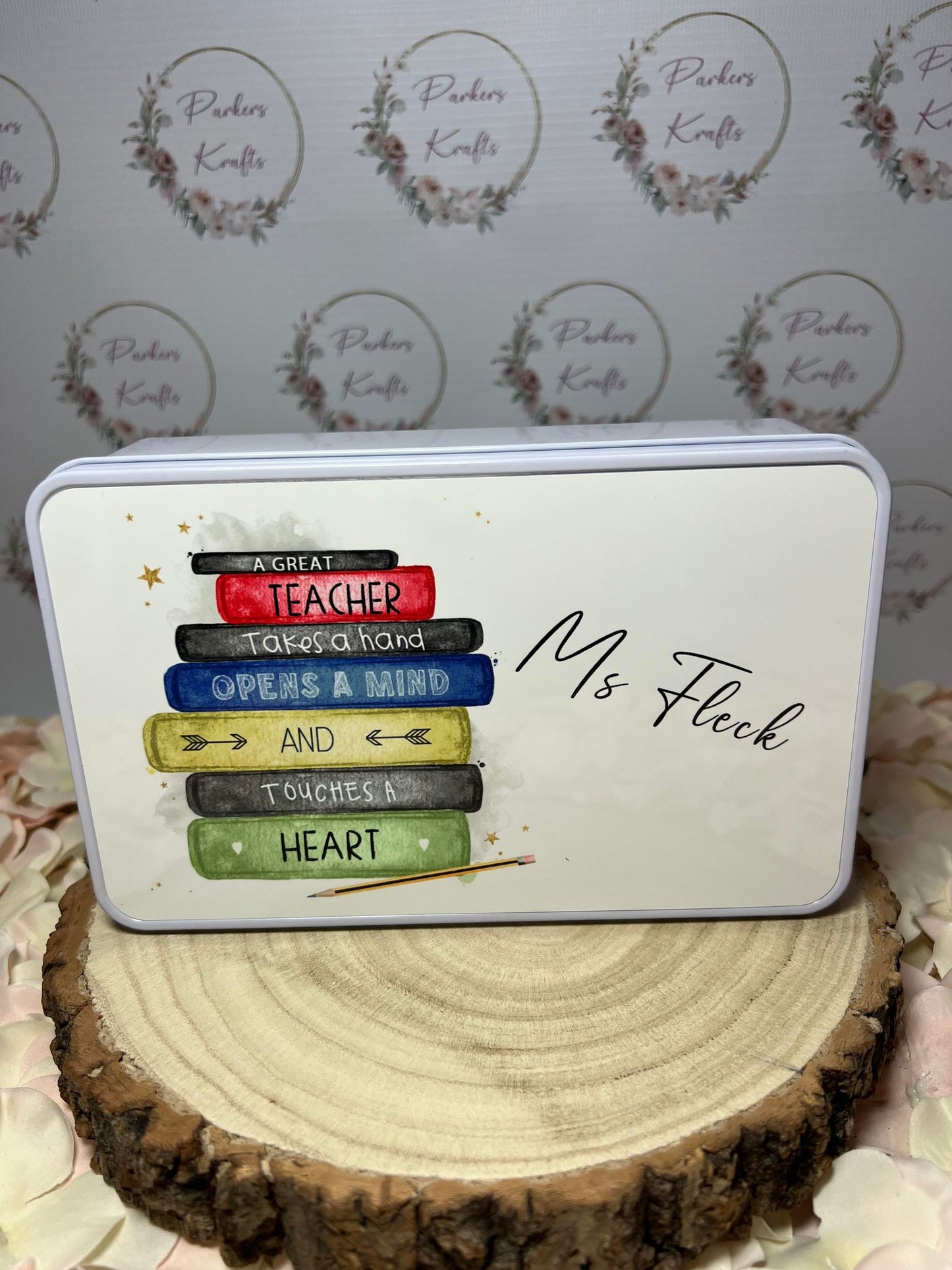 Personalised Teacher Tins