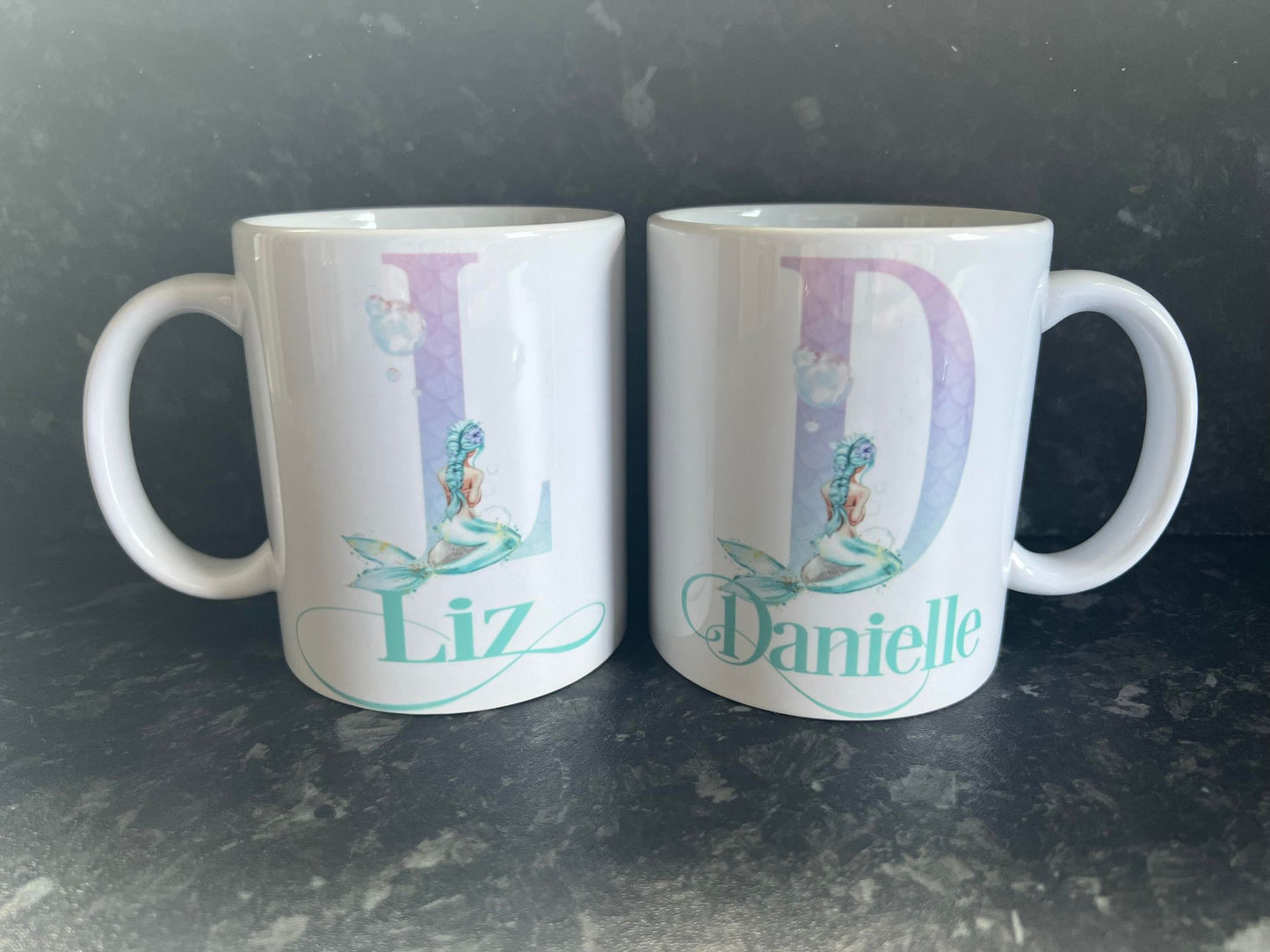 Personalised Alphabet Mermaid Mugs