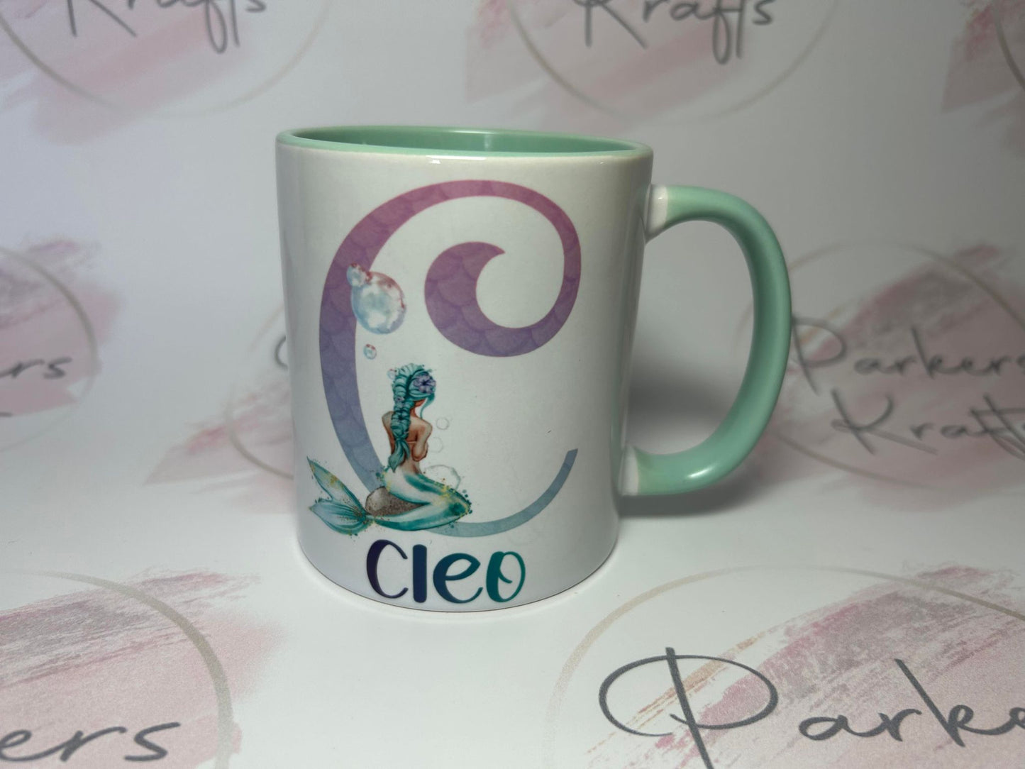 Personalised Alphabet Mermaid Mugs