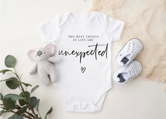 Personalised Unexpected Baby Announcement Vest