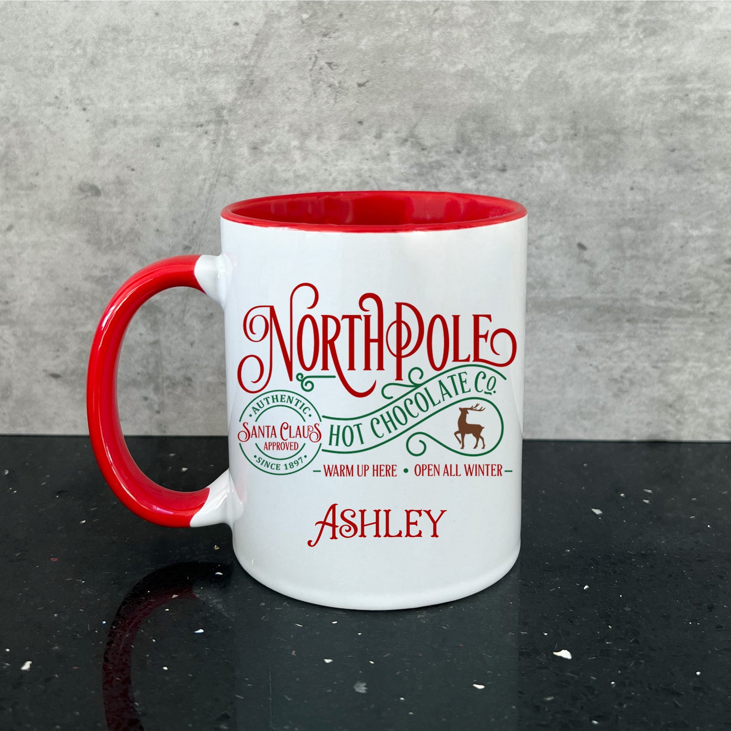 North Pole Christmas Mug