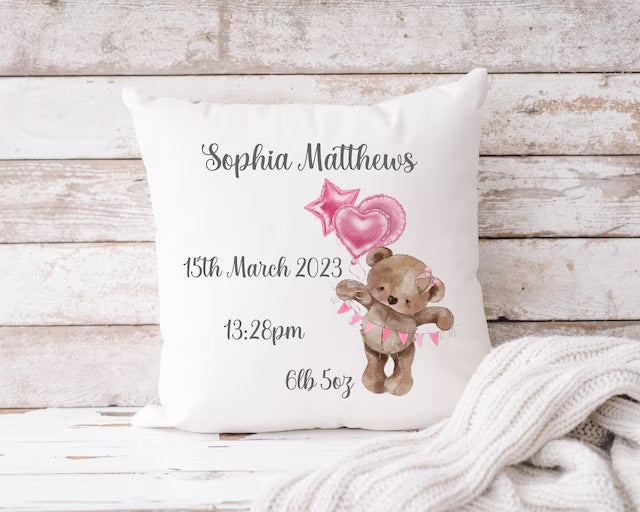 Personalised Teddy Bear Cushions