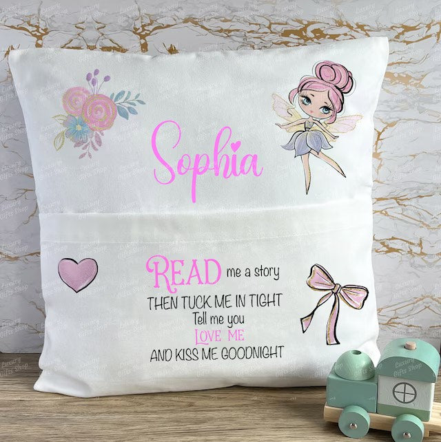 Personalised Fairy Book Cushions