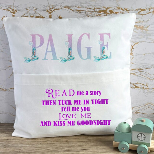 Personalised Mermaid Book Cushions