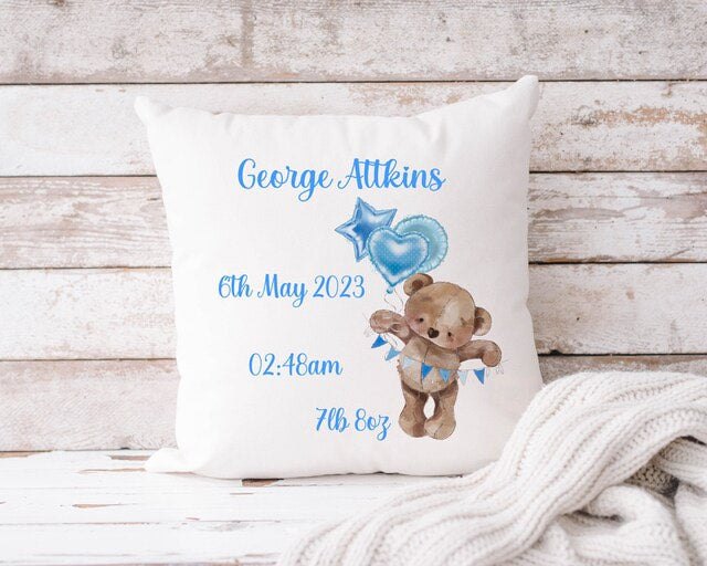 Personalised Teddy Bear Cushions