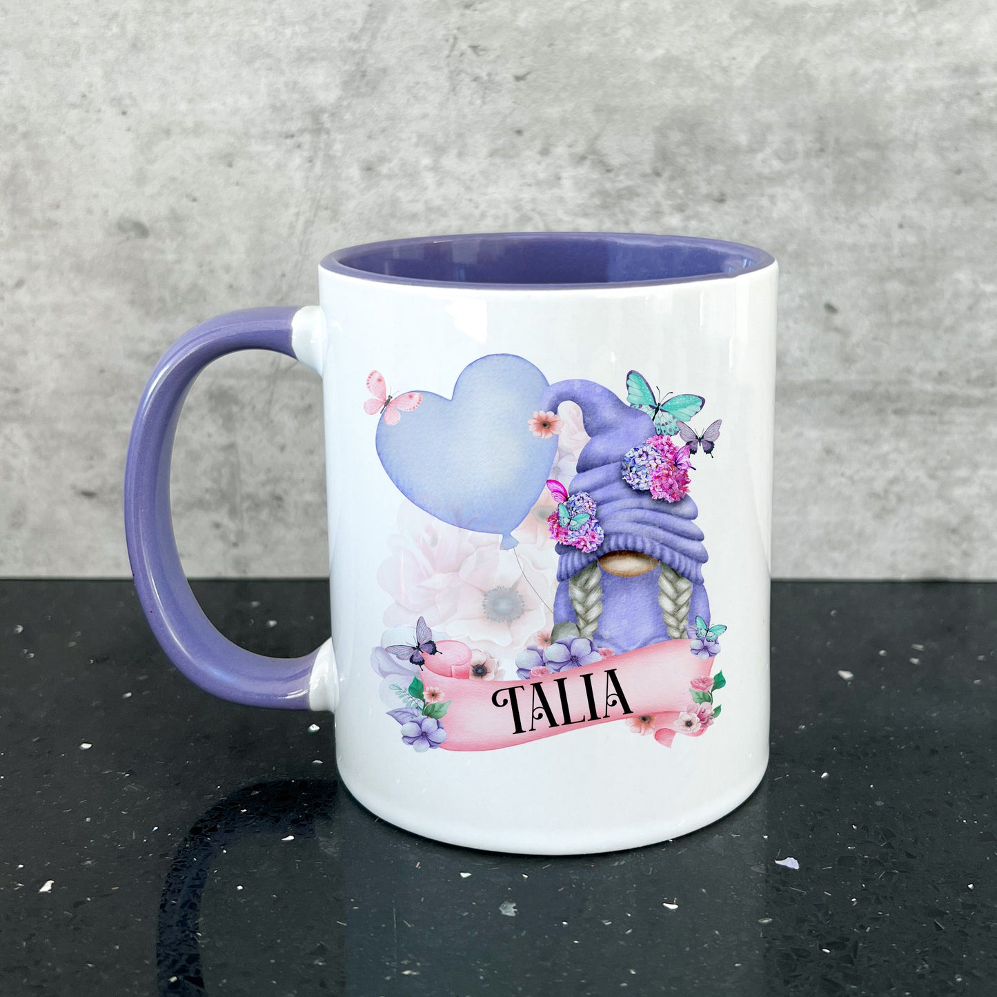 Personalised Gonk Butterfly Mug