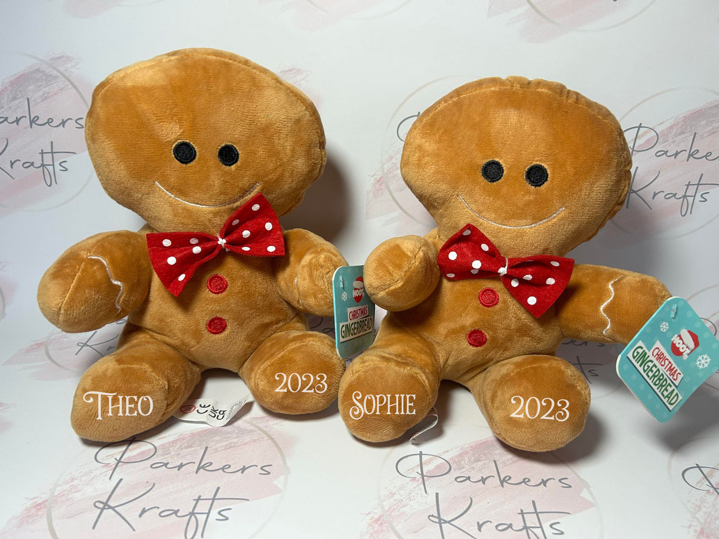 Personalised Gingerbread Plush Teddy