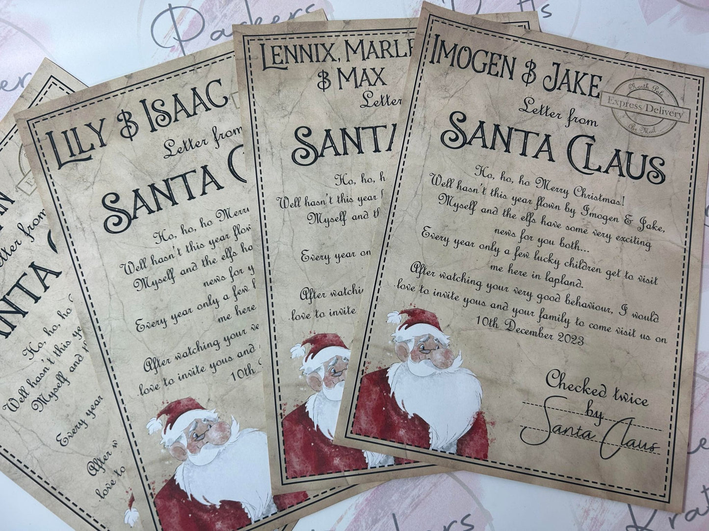 Personalised Santa Lapland Invites