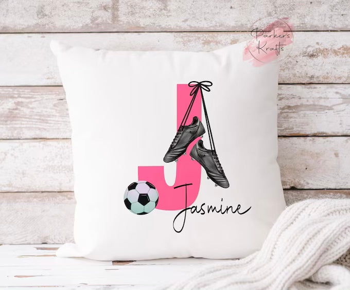 Personalised Football Initials Cushions